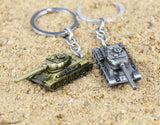 3 Colors 3D World of Tanks Key chain Metal Key Rings