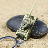 3 Colors 3D World of Tanks Key chain Metal Key Rings