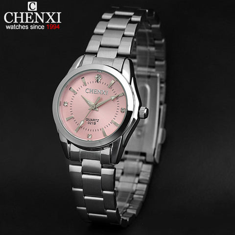 5 Fashion colors Luxury Women's Casual watches waterproof  fashion Dress Rhinestone watch
