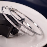 Fashion Big Round Hoop Elegant Simple Pierced Silver and Gold