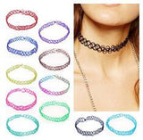 Collares Vintage Stretch Tattoo Punk Retro Gothic Elastic Choker Necklace