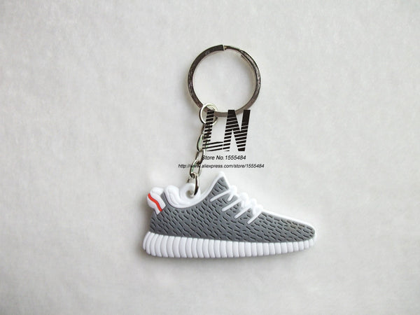 Cute Silicone Yeezy 350 Boost Key Chain Sneaker Keychain Kids Key Holder