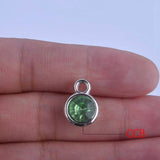 12pcs/lot mixed Birthstone charms 11mm Acrylic for Diy Personalized Necklace and Bracelet