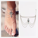 Hot Summer Ankle Bracelet Bohemian Foot Jewelry Turquoise Anklets for Women