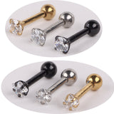 1pair Stainless Steel Stud Earring Ball Barbell Ear Piercing