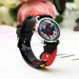 Children Boys Marvel Cartoon Kids Analog Quartz Wrist Watch Rubber