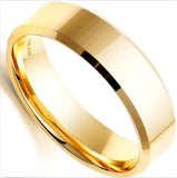 European Style 8MM Stainless Steel Band Titanium Classic Men Rings