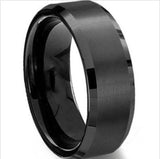 European Style 8MM Stainless Steel Band Titanium Classic Men Rings