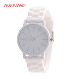 GENEVA Sports Quartz Watch Women Silicone Rubber Jelly Gel Analog Watches Girls Running Wrist Watch