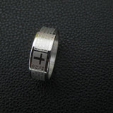 Fashion Punk Stainless Steel Bible Lord's Prayer Cross Finger Rings