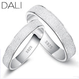 Platinum Plated Wedding Ring Frosted Couple Ring For Men and Women