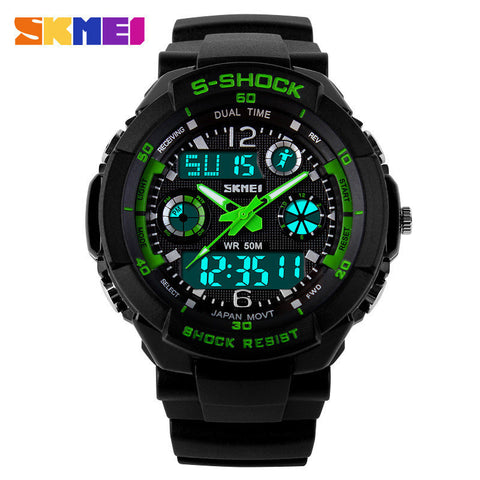 S Shock Men Sports Watches Digital Analog Alarm Military Digital-Watch