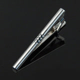 Stainless Steel Tie Clip Pin Clasp Toned Wedding Metal Tie Clips For Men