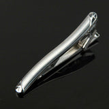 Stainless Steel Tie Clip Pin Clasp Toned Wedding Metal Tie Clips For Men