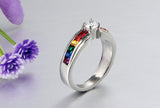 Sapphire Rainbow Ring Jewelry Bridal Sets