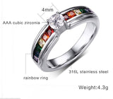 Sapphire Rainbow Ring Jewelry Bridal Sets