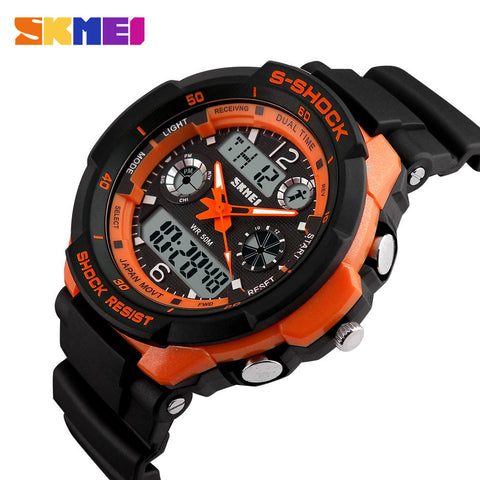 Luxury Brand S Shock Men Military Sports Watches Digital LED Quartz Wristwatches rubber strap