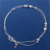 Silver Plated  Bracelet Fashion Anklets for Women New Foot Jewelry