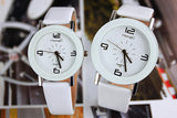 Fashion Wristwatch Fashionable Unique Leather Watchband Women Quartz Dress Watch