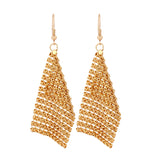 Gold Plated Dangle Long Earrings for women