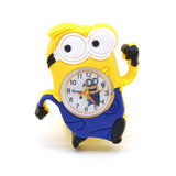 3D Eye Despicable Me minion Cartoon watch Precious Milk Dad Cute Children clock Baby kid Quartz Wrist Watches