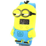 3D Eye Despicable Me minion Cartoon watch Precious Milk Dad Cute Children clock Baby kid Quartz Wrist Watches