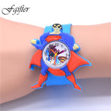 3D Eye Despicable Me minion Cartoon watch Precious Milk Dad Cute Children clock Baby kid Quartz Wrist Watches