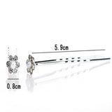 40 PCS Bridal Crystal Pearl Flower Hair Pins Accessories