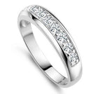 Sterling Silver Simulated Diamond Rings for Women/Men