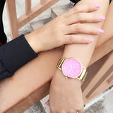 Hot Fashion Gold Watch Luxury Geneva Brand Full Steel Casual Quartz Couple Wristwatches