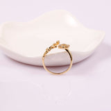 14k Gold Plated Adjustable Flower Ring