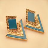 Big Black Stud Earrings Cute Gold Earings