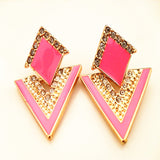 Big Black Stud Earrings Cute Gold Earings