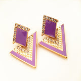 Big Black Stud Earrings Cute Gold Earings