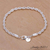 Silver Bracelet Fashion Jewelry For Men & Women