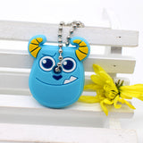 Cartoon Anime Silicone Cute Hello Kitty Minion Owl Key Cover Cap Key chain