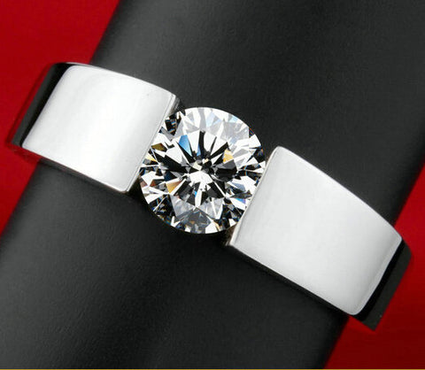 18K Classic Engagement Arrows Diamond Ring for men