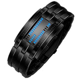 Stainless Steel Digital LED Sports Bracelet women Resistant Wristwatch