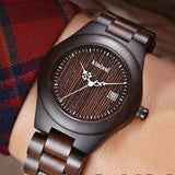 Fashion Brand Women Wooden Watch New Year Gift Bangle Quartz Watch