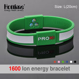 Power Energy Hologram Wristbands Balance Ion Magnetic Therapy Silicone Bangles