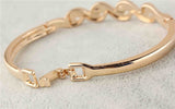 18k Gold Plated Clear Austrian Crystal Bracelets & Bangles Gift Jewelry