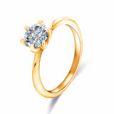 18K Rose Gold Plated Twin Zircon CZ Diamond Engagement Ring for Woman