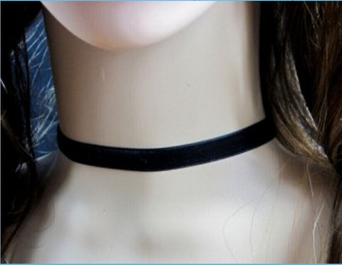 Handmade Retro Black Velvet Choker Necklace