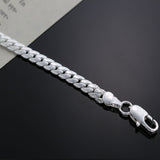 Fashion Silver Plated Sideways Chain Bracelets