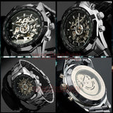 Luxury Luminous Automatic Mechanical Skeleton Dial Stainless Steel Band