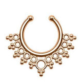 Crystal Fake Septum Nose Ring Piercing Clip for women