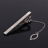 Simple Skinny Mens Suit Tie Clip Slim Glassy Necktie Clip Clasp Pin Accessories