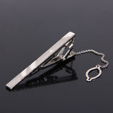 Simple Skinny Mens Suit Tie Clip Slim Glassy Necktie Clip Clasp Pin Accessories