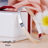 Luxury Stainless Steel Cuff Crystal Buckle Love Charm Bracelet For Women