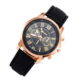 Best Quality Geneva Platinum Watch Women PU Leather wristwatch casual dress watch